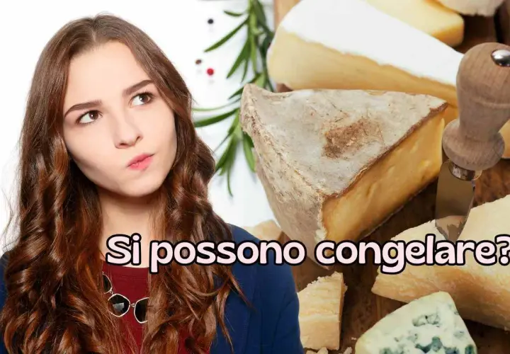 Ragazza pensierosa davanti a vari formaggi, tra cui uno che sembra stracchino. La domanda è: si può congelare lo stracchino?