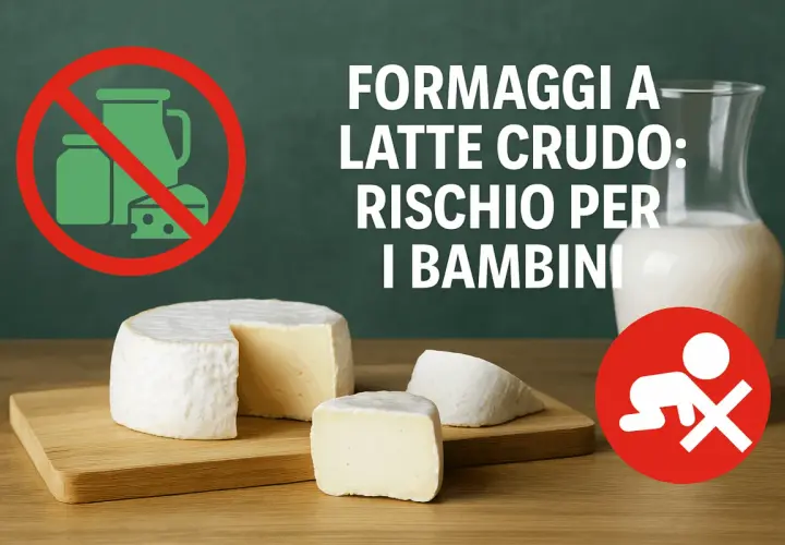 Formaggi a latte crudo: rischio per i bambini. Attenzione al latte crudo in gravidanza.